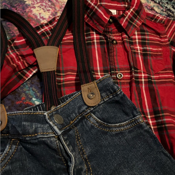 Boys Plaid Outfit - Picture 2 of 2